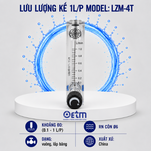 Lưu lượng kế 1L/P Model: LZM-4T